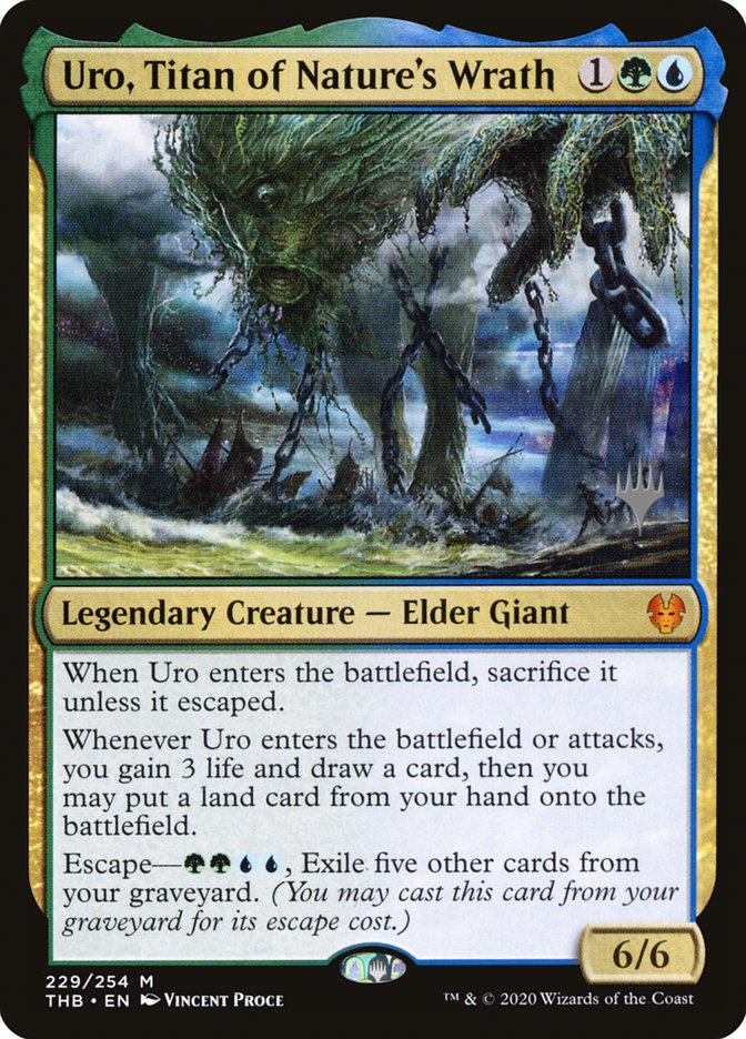 Uro, Titan of Nature's Wrath (Promo Pack) [Theros Beyond Death Promos] Foil