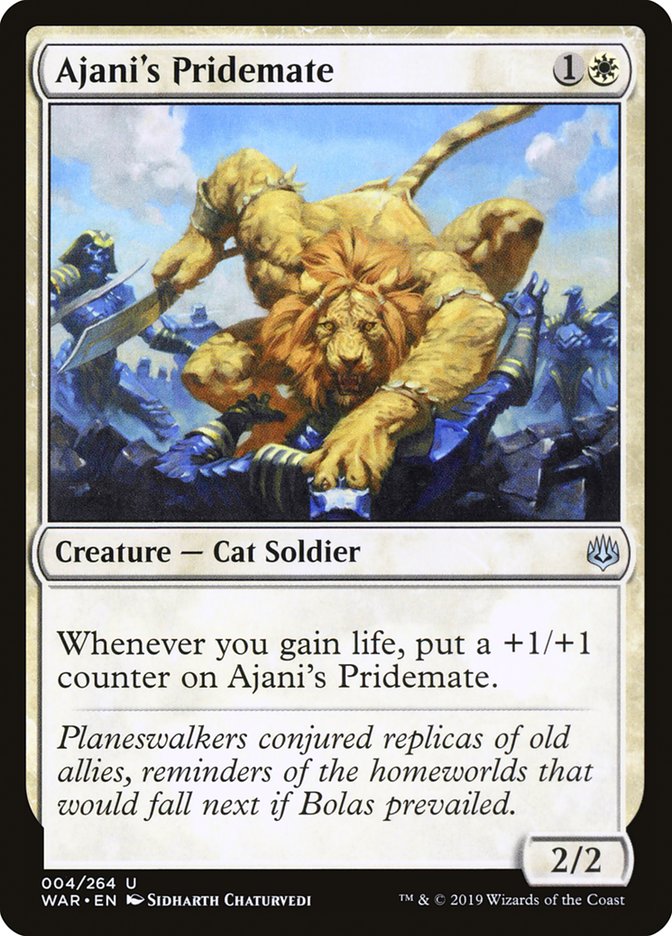 Ajani's Pridemate [War of the Spark] Foil