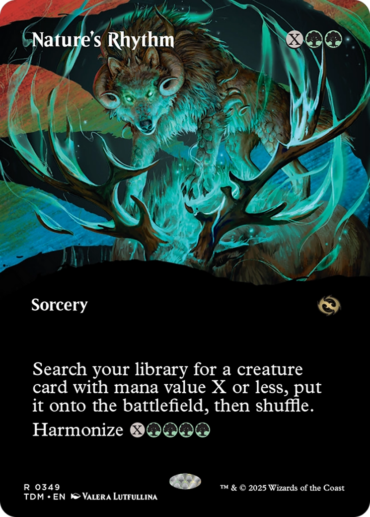 Nature's Rhythm (Borderless) [Tarkir: Dragonstorm] Foil