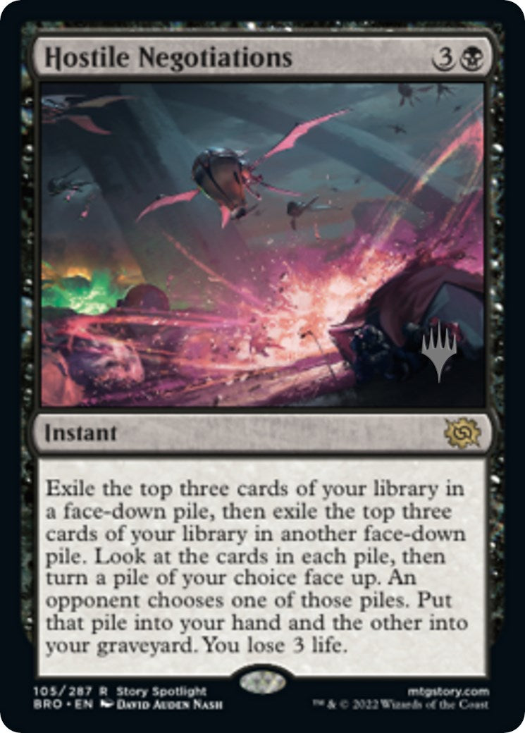 Hostile Negotiations (Promo Pack) [The Brothers' War Promos] Foil