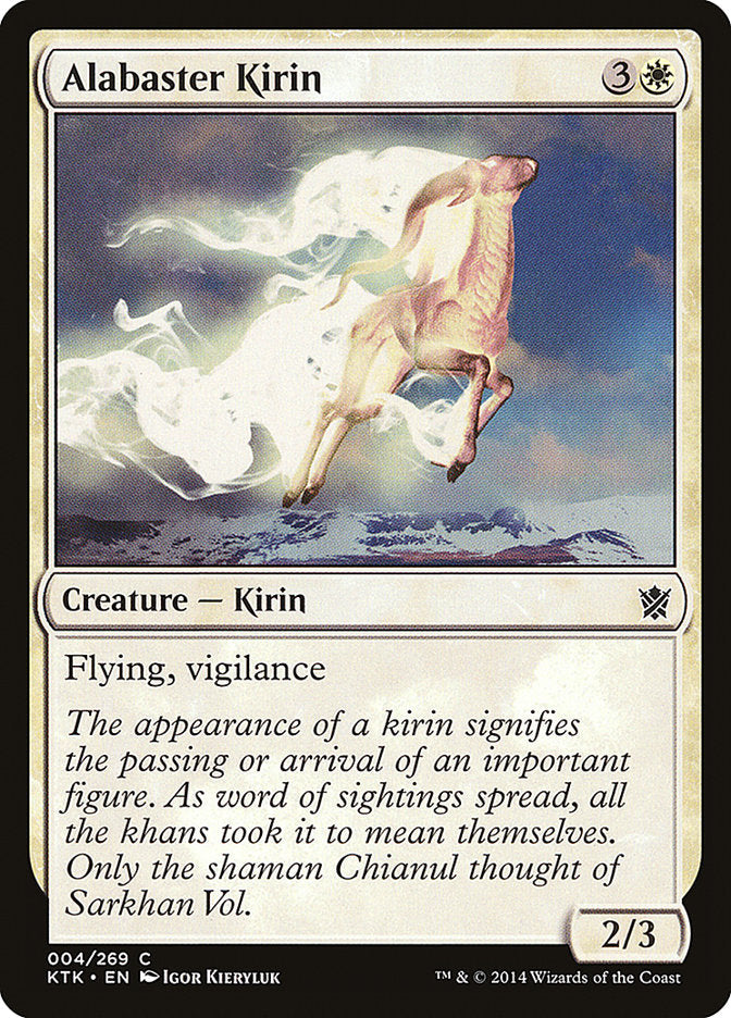 Alabaster Kirin [Khans of Tarkir] Foil