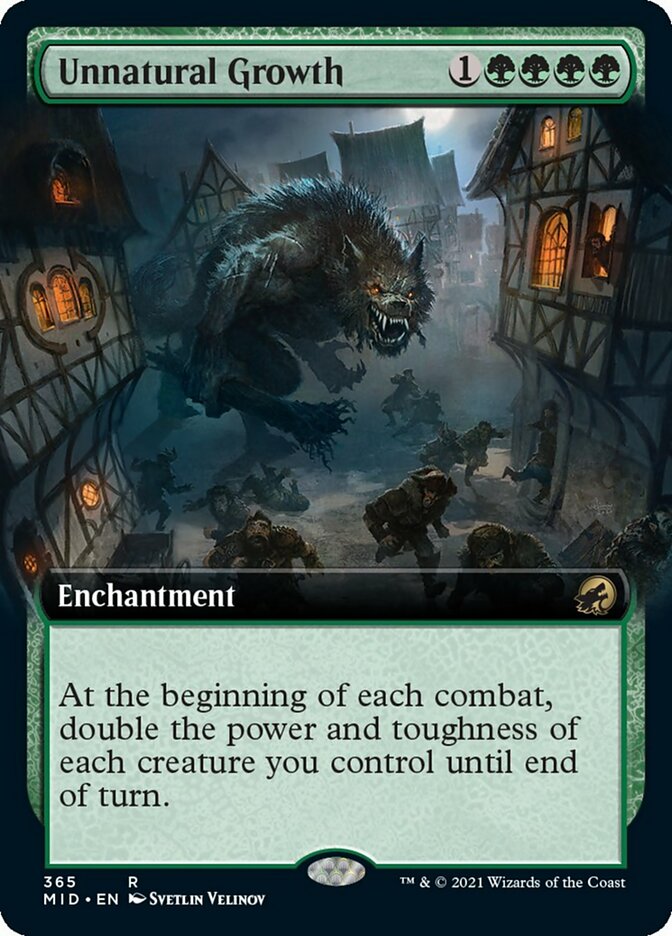 Unnatural Growth (Extended Art) [Innistrad: Midnight Hunt] Foil