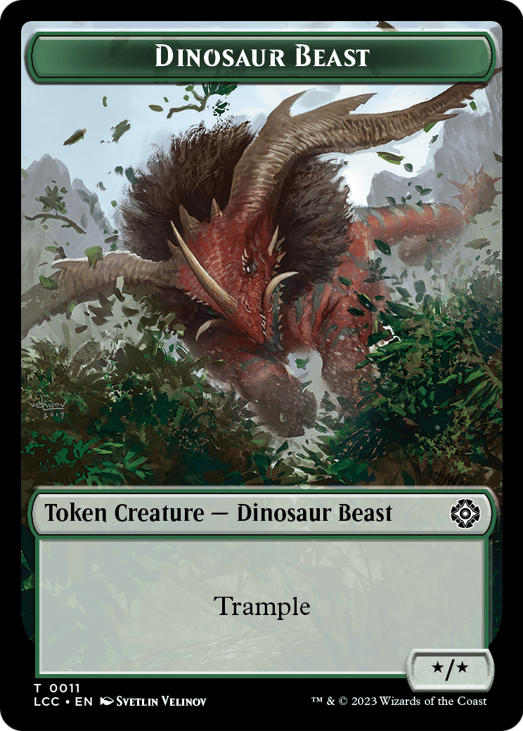 Dinosaur Beast  [The Lost Caverns of Ixalan Commander Tokens] Foil