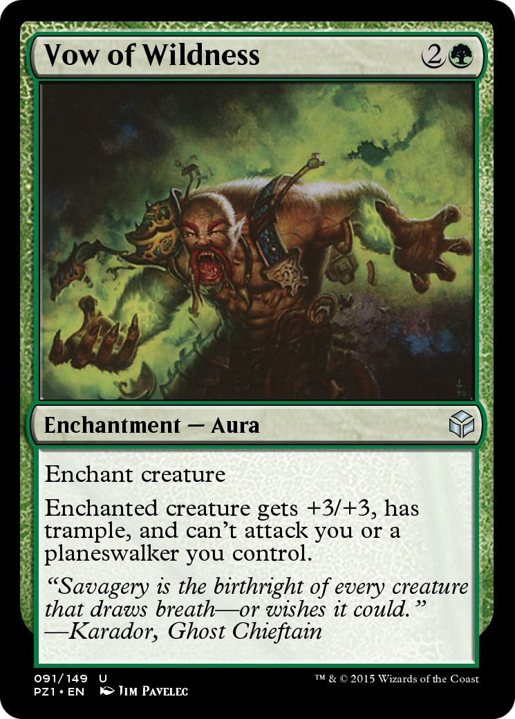 Vow of Wildness  [Legendary Cube Prize Pack] Foil