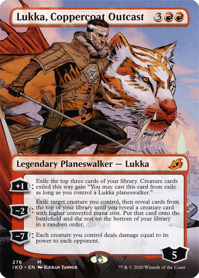 Lukka, Coppercoat Outcast (Borderless) [Ikoria: Lair of Behemoths] Foil