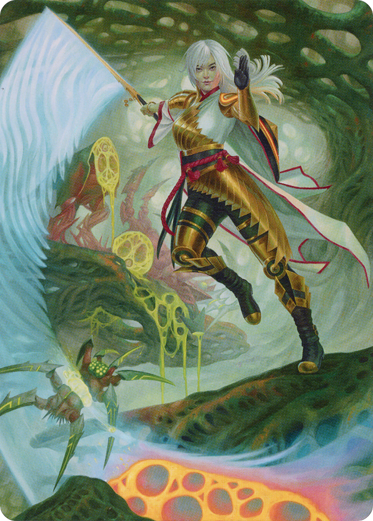 The Eternal Wanderer // The Eternal Wanderer  [Phyrexia: All Will Be One Art Series] (Borderless)