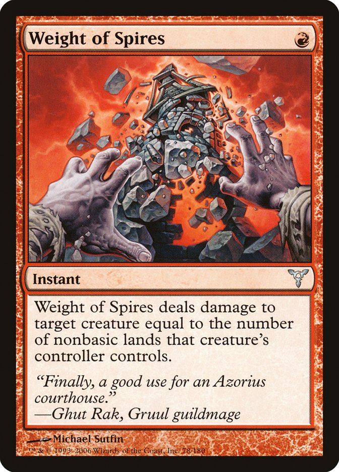 Weight of Spires [Dissension] Foil