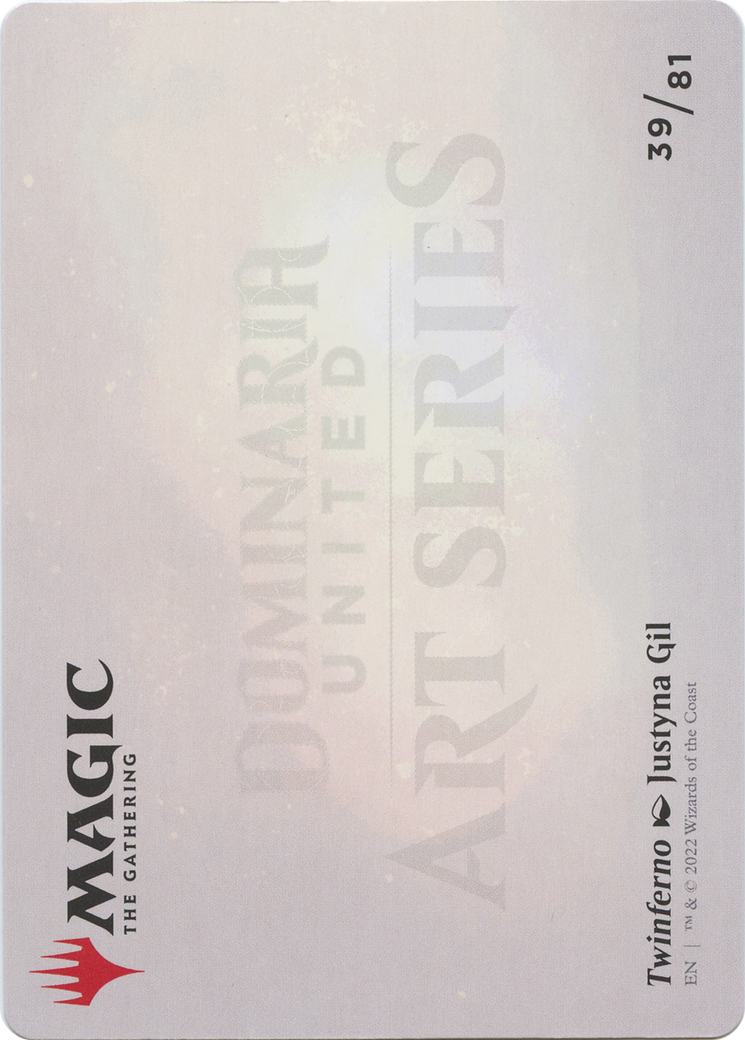 Twinferno // Twinferno  [Dominaria United Art Series] (Borderless) Foil