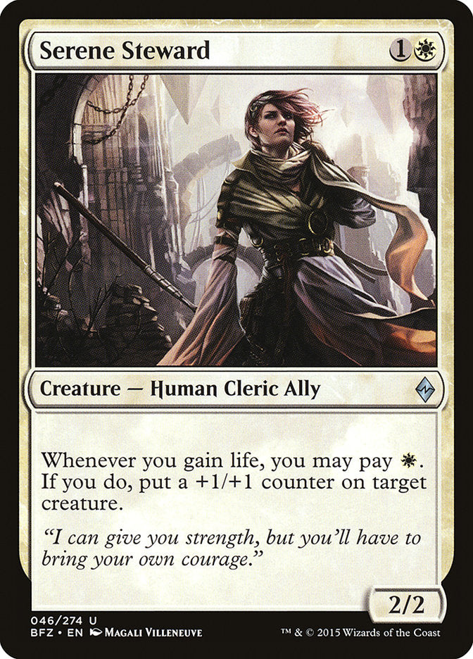 Serene Steward [Battle for Zendikar] Foil