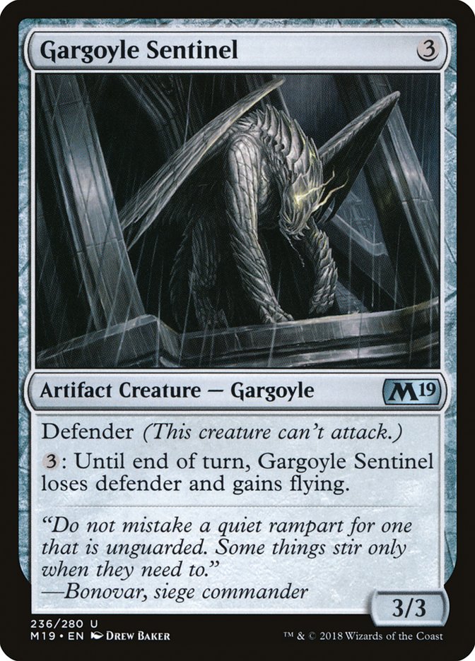Gargoyle Sentinel [Core Set 2019] Foil