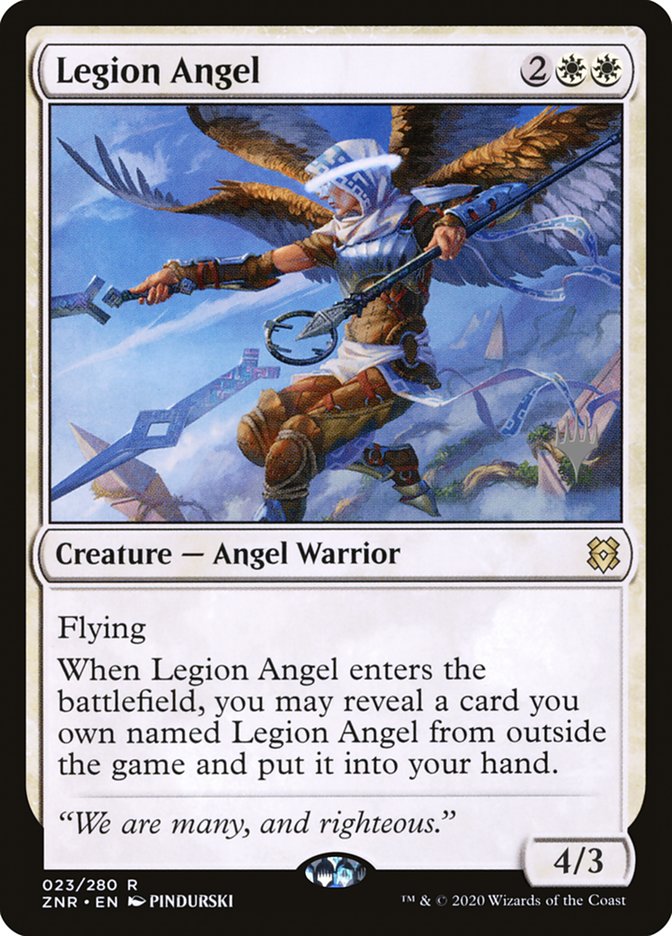 Legion Angel (Promo Pack) [Zendikar Rising Promos] Foil