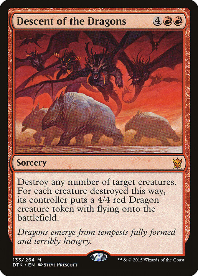 Descent of the Dragons [Dragons of Tarkir] Foil