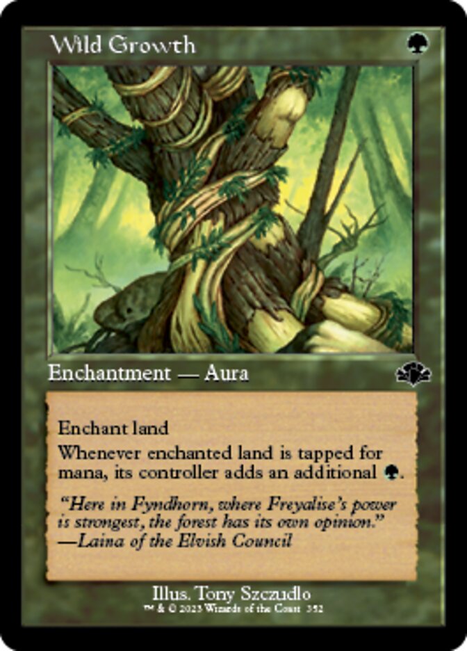 Wild Growth (Retro) [Dominaria Remastered] Foil