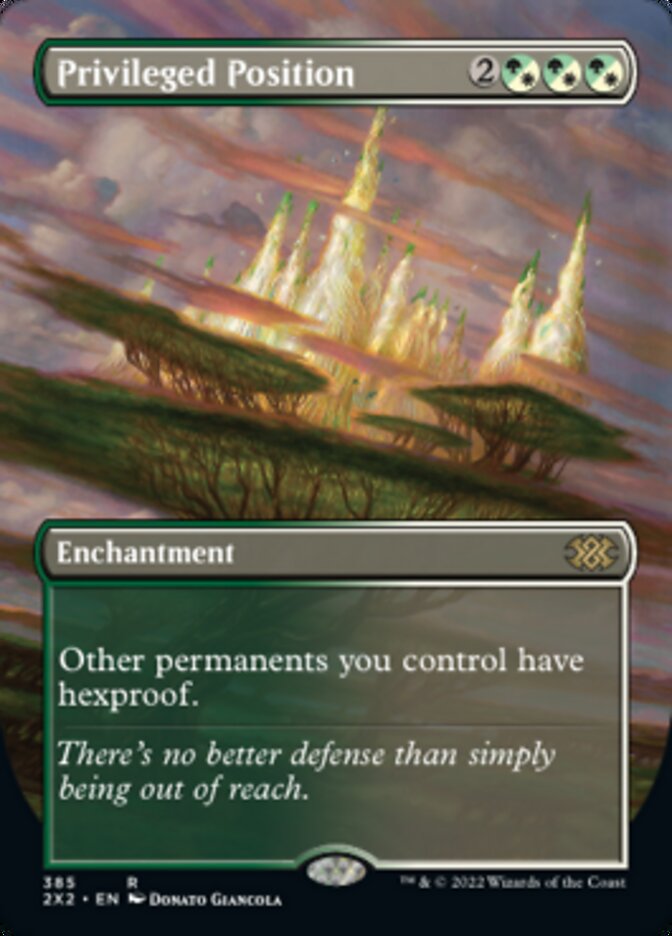 Privileged Position (Borderless Alternate Art) [Double Masters 2022] Foil