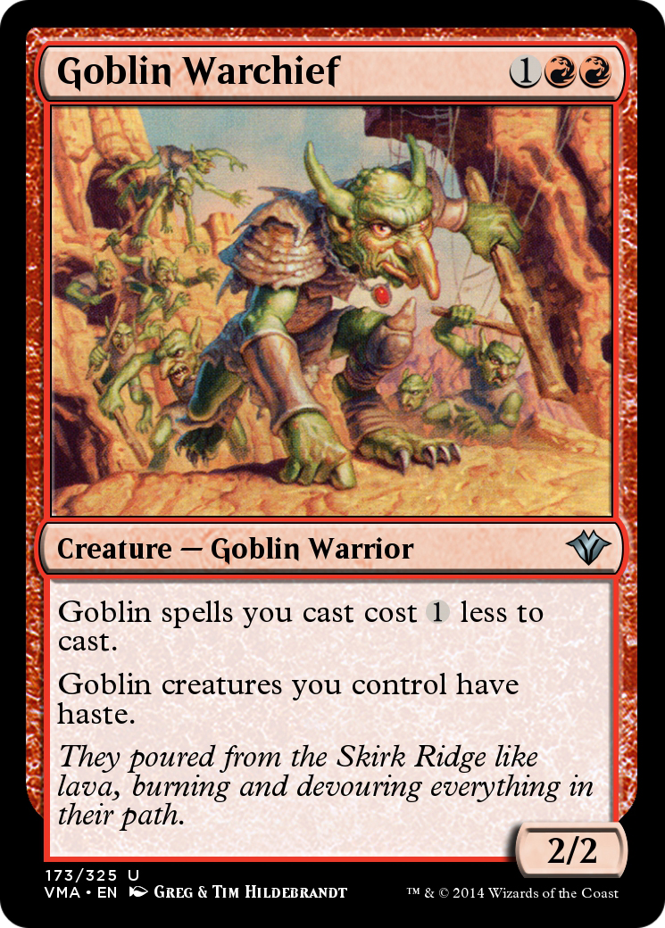 Goblin Warchief  [Vintage Masters] Foil
