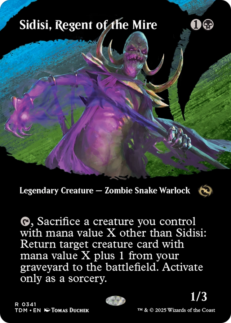 Sidisi, Regent of the Mire (Borderless) [Tarkir: Dragonstorm] Foil