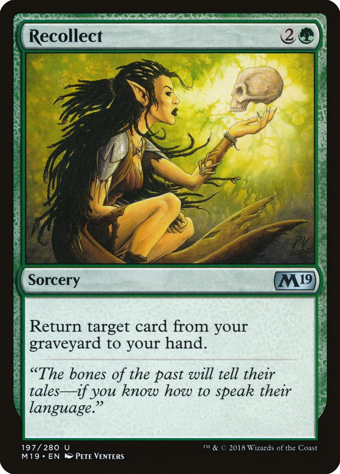 Recollect [Core Set 2019] Foil