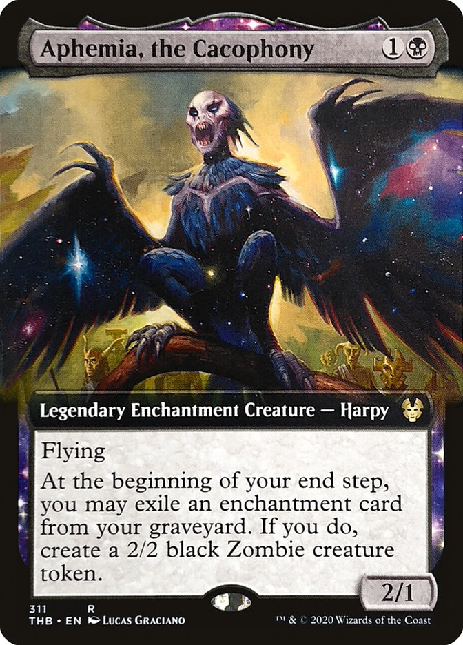 Aphemia, the Cacophony (Extended Art) [Theros Beyond Death] Foil