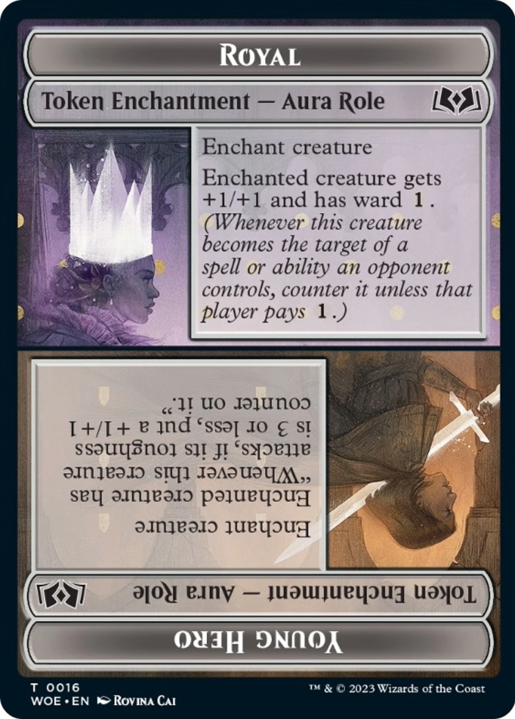 Royal // Young Hero  [Wilds of Eldraine Tokens] Foil