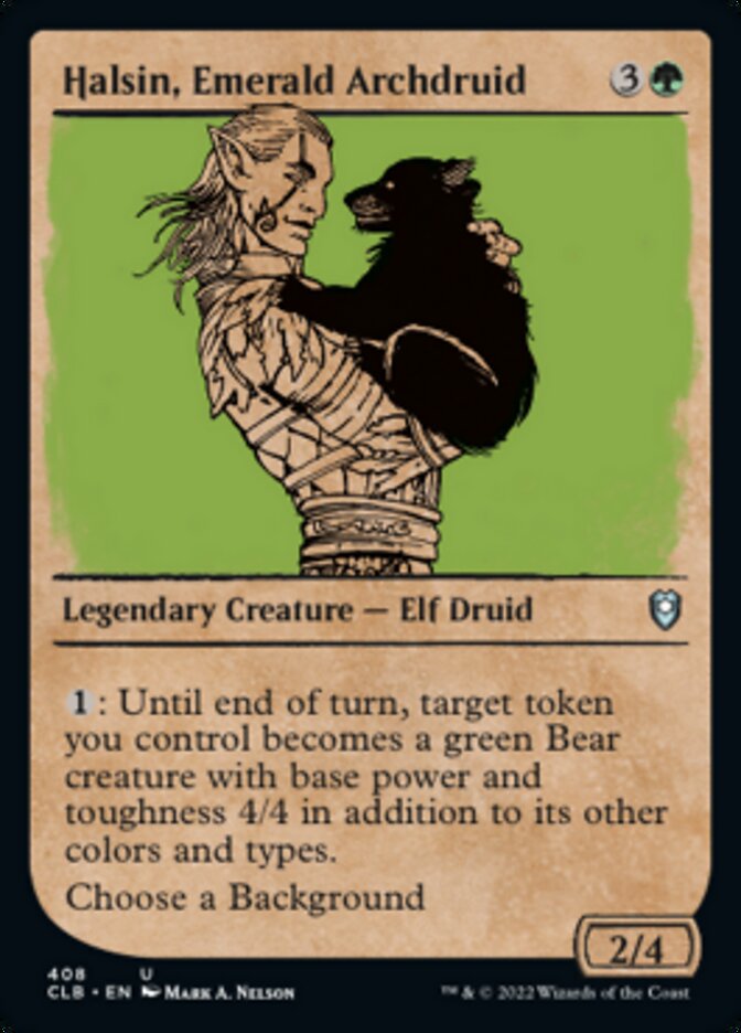 Halsin, Emerald Archdruid (Showcase) [Commander Legends: Battle for Baldur's Gate] Foil