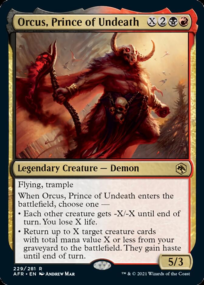 Orcus, Prince of Undeath [Dungeons & Dragons: Adventures in the Forgotten Realms] Foil
