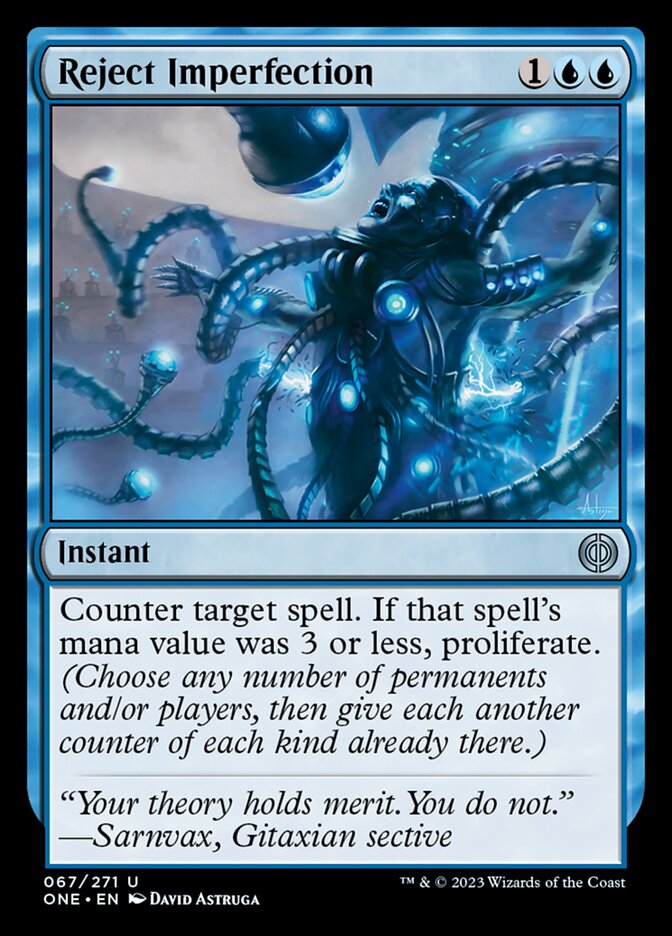 Reject Imperfection [Phyrexia: All Will Be One] Foil