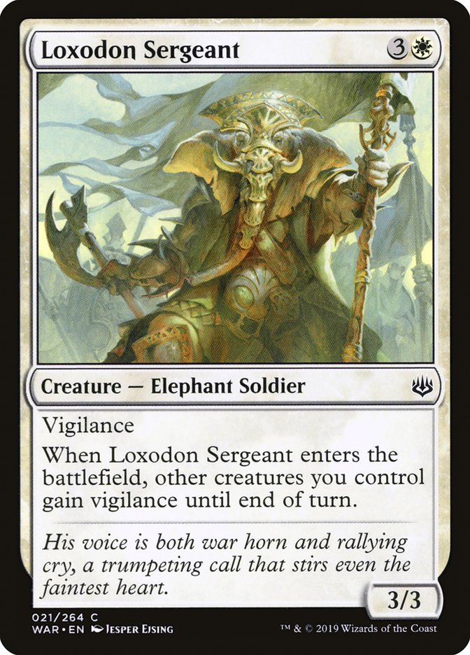 Loxodon Sergeant [War of the Spark] Foil