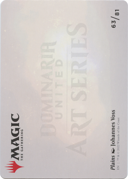 Plains // Plains  [Dominaria United Art Series] (Borderless) Foil