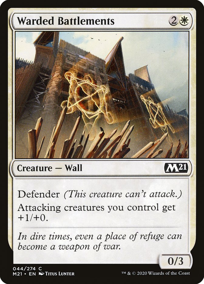 Warded Battlements [Core Set 2021] Foil