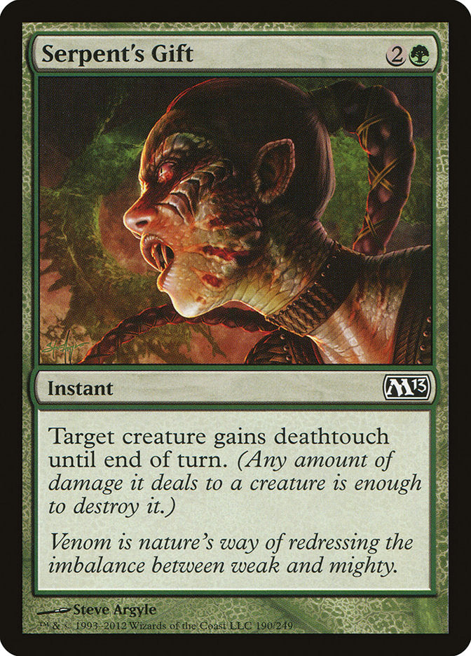 Serpent's Gift [Magic 2013] Foil