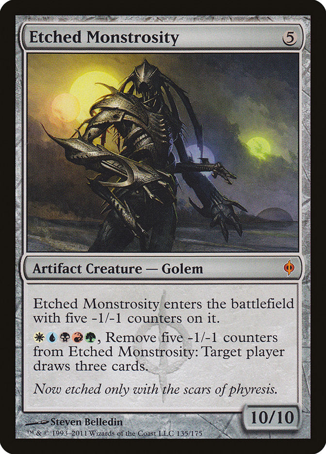 Etched Monstrosity [New Phyrexia] Foil