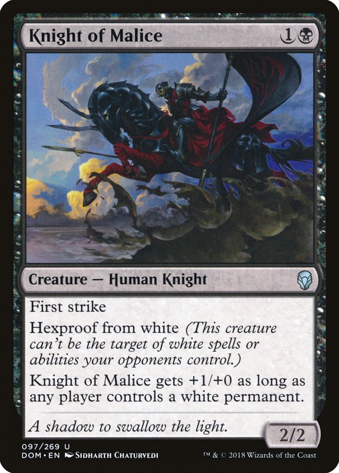 Knight of Malice [Dominaria] Foil