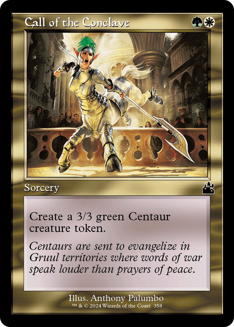 Call of the Conclave (Retro Frame) [Ravnica Remastered] Foil