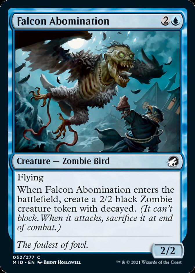 Falcon Abomination [Innistrad: Midnight Hunt] Foil