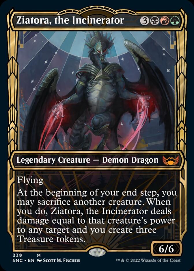 Ziatora, the Incinerator (Showcase Golden Age) [Streets of New Capenna] Foil