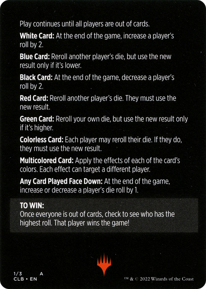 Roll for Initiative // Roll for Initiative (cont'd)  [Commander Legends: Battle for Baldur's Gate Minigames]
