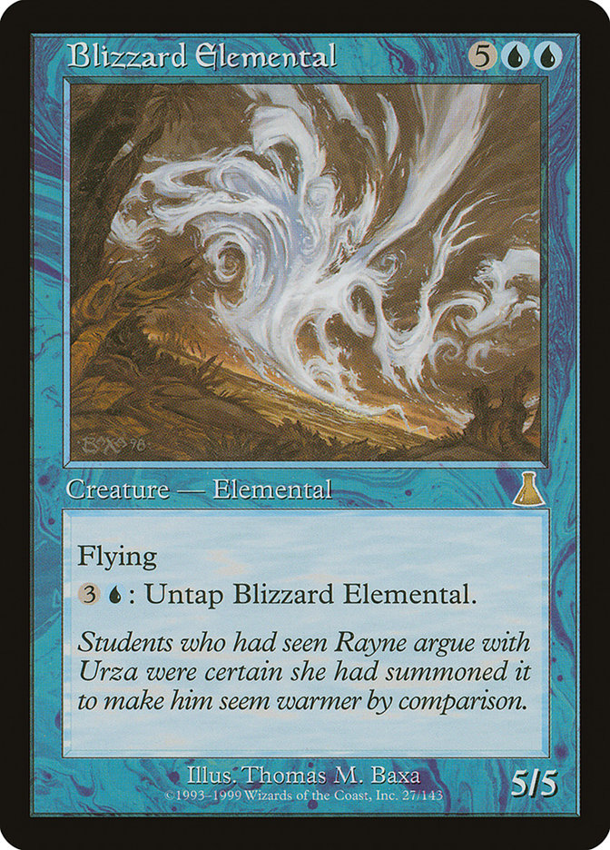 Blizzard Elemental [Urza's Destiny] Foil