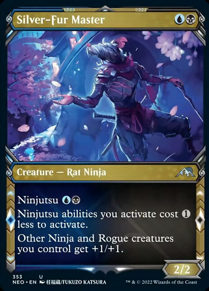 Silver-Fur Master (Showcase Ninja) [Kamigawa: Neon Dynasty] Foil