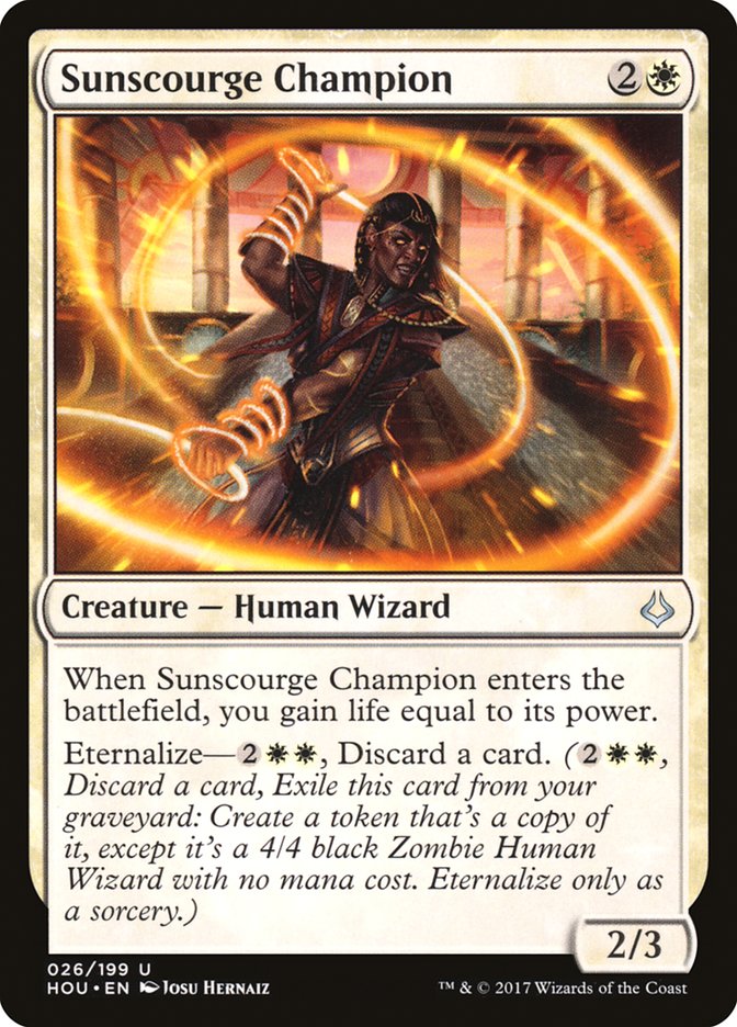 Sunscourge Champion [Hour of Devastation] Foil