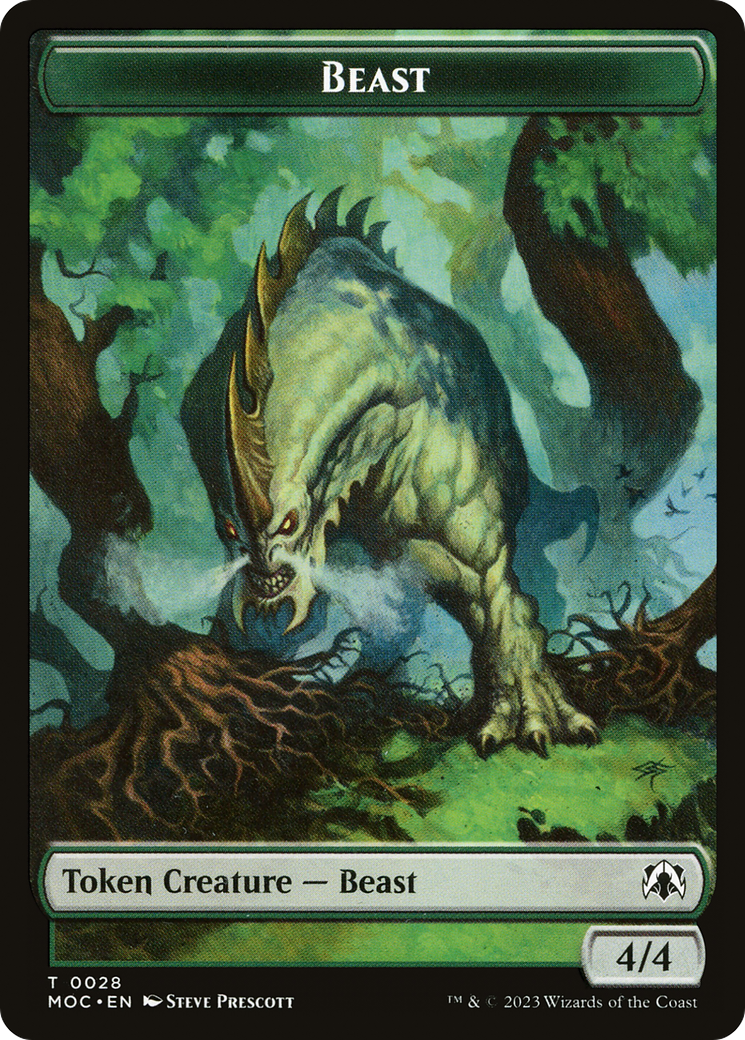 Beast  [March of the Machine Commander Tokens]