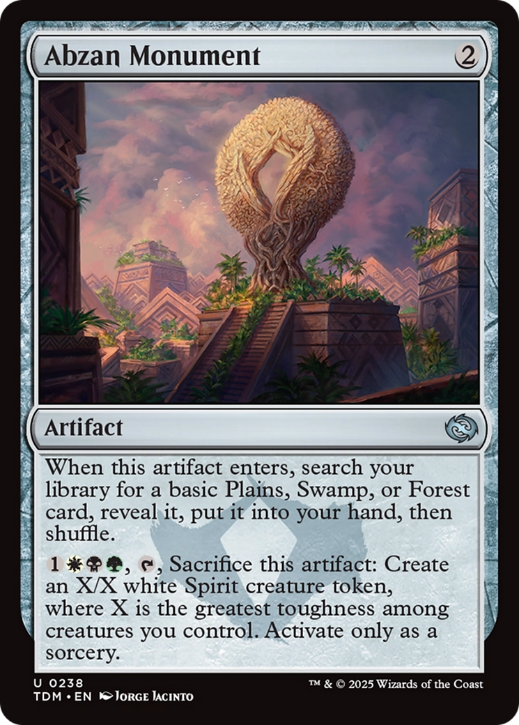 Abzan Monument [Tarkir: Dragonstorm] Foil