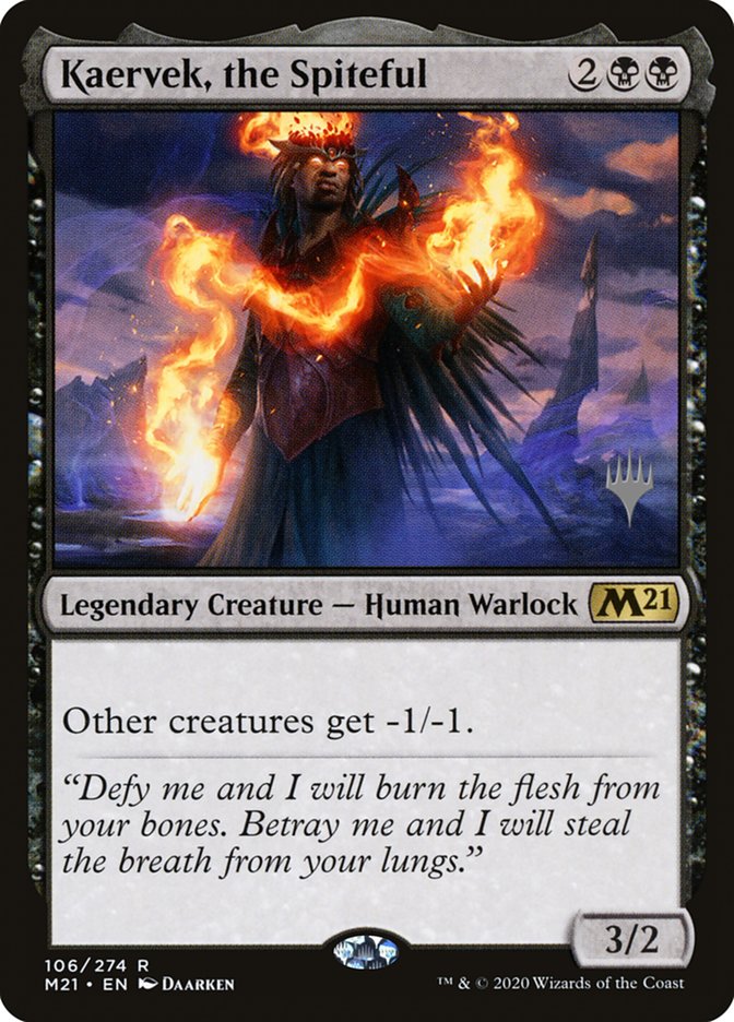 Kaervek, the Spiteful (Promo Pack) [Core Set 2021 Promos] Foil