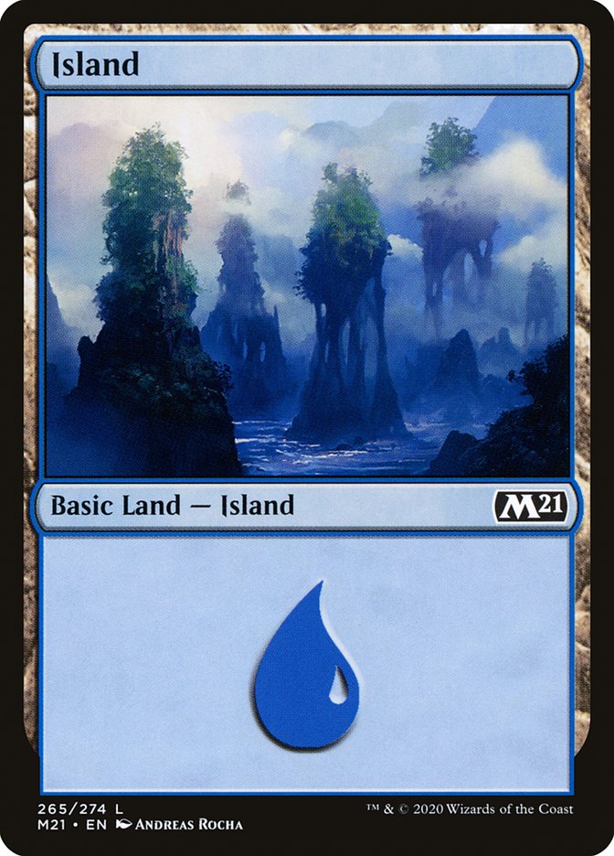 Island (265) [Core Set 2021] Foil