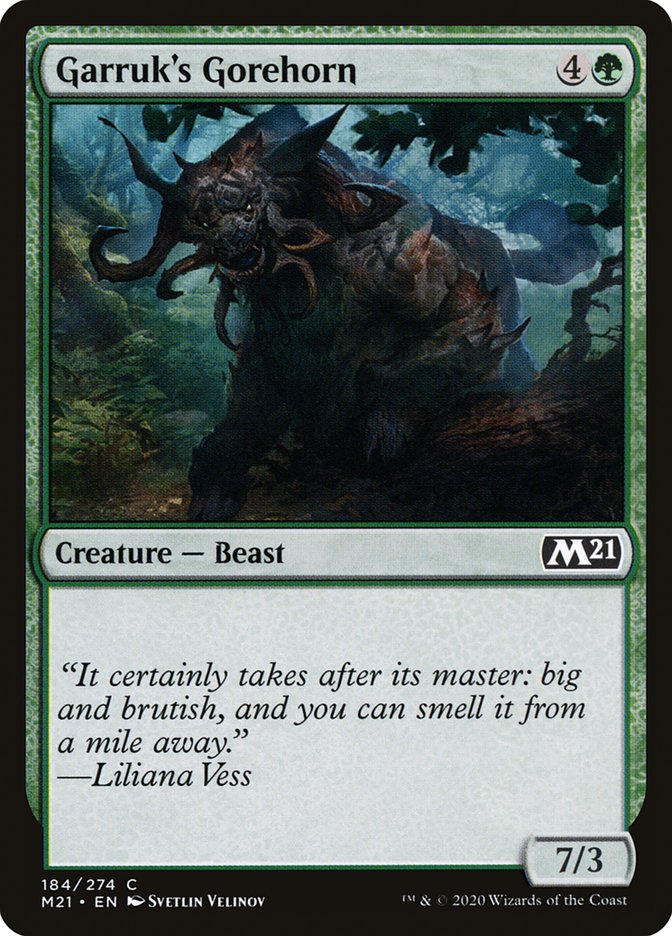 Garruk's Gorehorn [Core Set 2021] Foil