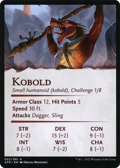 Minion of the Mighty // Kobold  [Adventures in the Forgotten Realms Art Series] (Borderless)