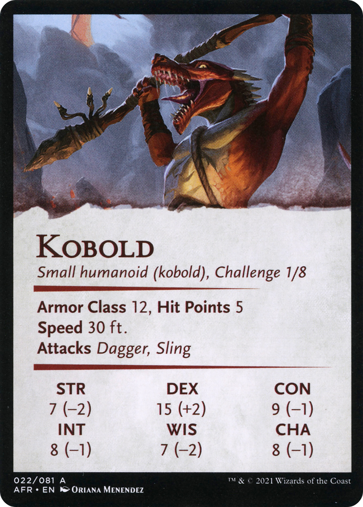 Minion of the Mighty // Kobold  [Adventures in the Forgotten Realms Art Series] (Borderless) Foil