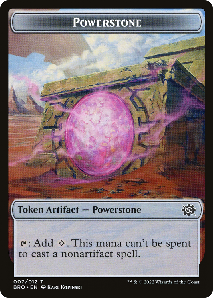 Powerstone  [The Brothers' War Tokens] Foil