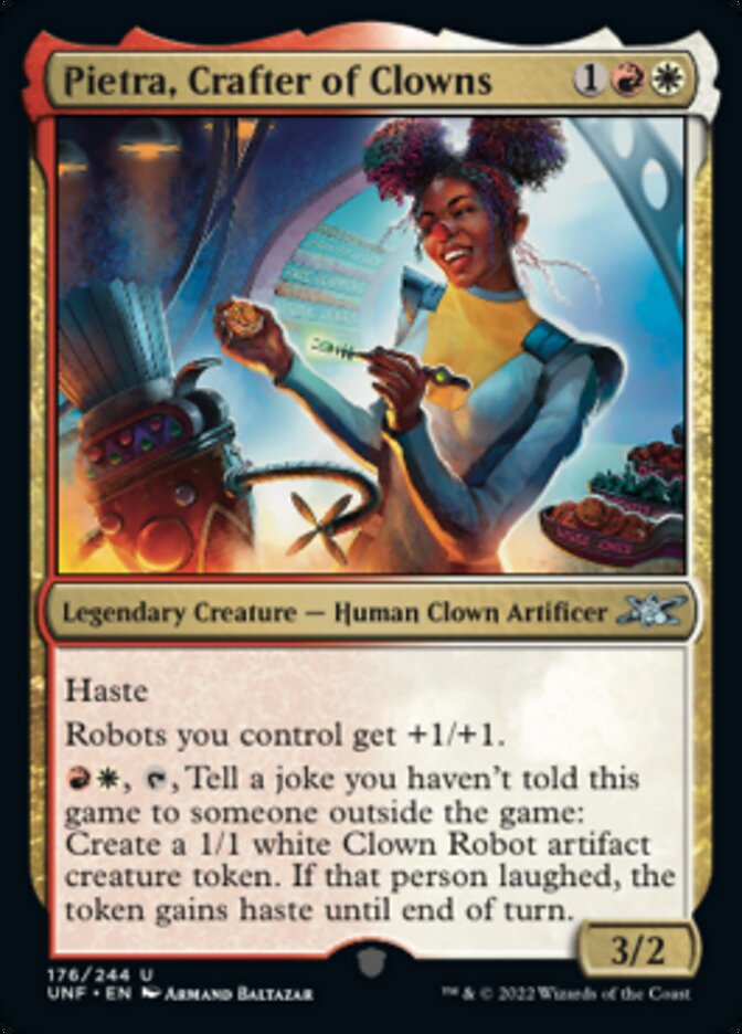 Pietra, Crafter of Clowns [Unfinity] Foil