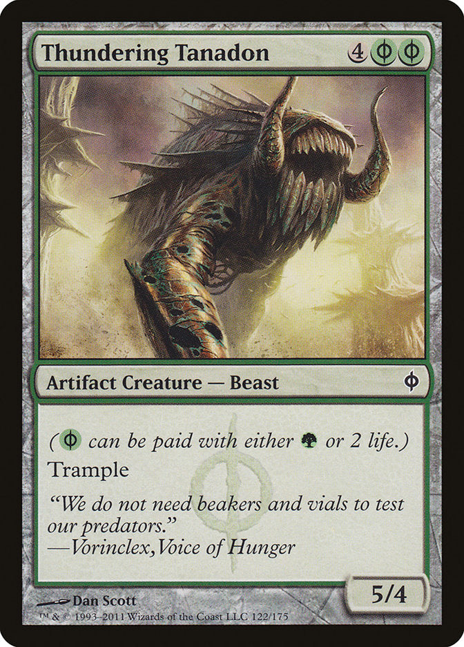 Thundering Tanadon [New Phyrexia] Foil
