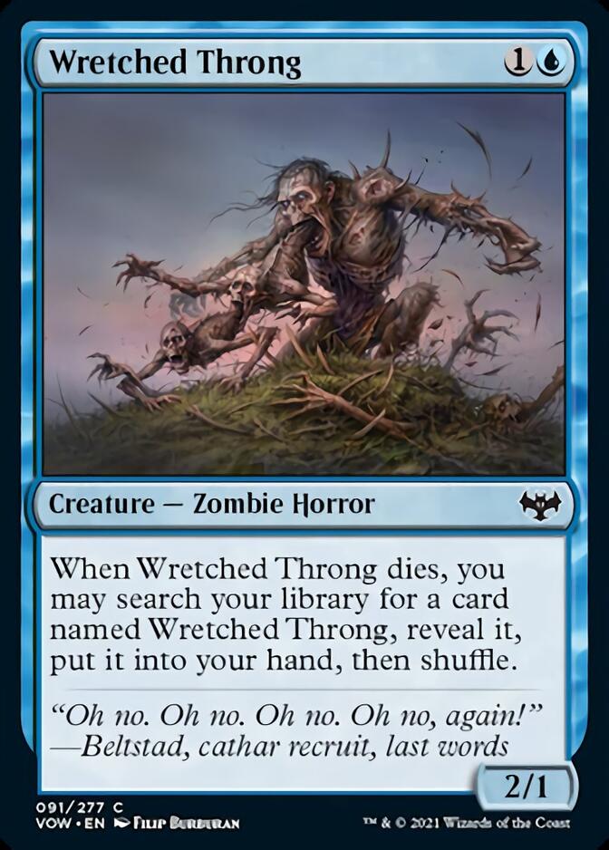Wretched Throng [Innistrad: Crimson Vow] Foil